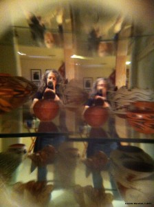 Duplicated Self Portrait in Mirror with Pottery Copyright